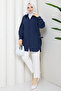 Women's Tunic with Eyelet Details and Zipper Closure - 4