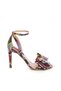 Sandale dama Piele Naturala Multicolor Bow - 2