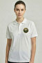 Cotton Lu Mountain and Forest View Printed White Polo Neck T-Shirt (Women - Men) - 2