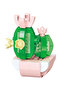 Pink Cobalt Ilı Cactus Model Character Figure 3D Building Toys - 4