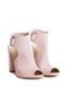 Sandale piele toc gros Single Strap Light Rose - 3