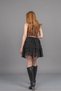 Women's Winter Black Belted Tulle Lace Lined 3 Layer Short Skirt Stylish Daily Comfortable 6859 - 3