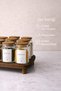 Set of 12 Glass Spice Jars with Wooden Stands – Wooden Lids, with Labels - 2