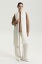 Ecru Cashmere Blend Women's Knitwear Scarf - 2