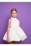 Girl's Balloon Dress with Bow Detail on the Back - 2