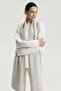 A.Beige Cashmere Blend Women's Knitwear Scarf - 3