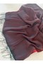 Brick-Colored Khaki Double-Sided Silk Shawl