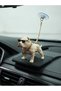 Car Interior Dashboard Chain-Adorned Pitbull Dog Ornament Design Accessory 3D Figurine Dog - 5
