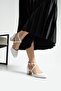 Black Women's Strappy High Heels - 5
