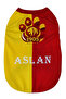 Name-Writable Paw B Printed Yellow Red Cat and Dog Jersey - 3