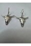 Bohemian Bull Skull Figured Silver Color Unisex Dangle Earrings - 2