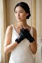 Bridal Satin Gloves – Elegant and Stylish Bridal Accessory with Bow for Wedding, Marriage, Engagement - 2