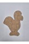 10 Pieces Wooden Painting Cute Rooster School DIY Activity Activity Art 15 cm - 2