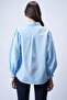 Baby Blue Balloon Sleeve Shirt - 5