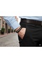 Father's Day Gift Patterned Onyx Natural Stone Genuine Leather Men's Bracelet - Stylish Design - 4