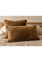 Ultra Soft Natural Fur Throw Pillow, Natural Lamb Fur Cushion