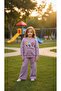 Girl's Tracksuit Set Sweatshirt Bottom Cotton Two-Thread Casual Combination 3-4-5-6-7-8-9-10 Years Old - 2
