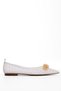 White Evening Dress Shoes Women's Evening Dress Ballerina Shoes Special Occasion Shoes Comfortable and Stylish Ballerina Shoes - 2