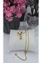 Y Letter Balloon Steel Necklace - Gold & Silver Color Options 45cm Stainless & Tarnish Resistant - 3