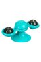 Turquoise Double Spinner Cat Toy with Light - 2