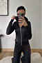 Cheetah Black Leopard Premium Slim Fit Flared Zipper Casual Tracksuit Set - 5
