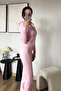Cheetah Pink Leopard Premium Slim Fit Zippered Casual Tracksuit Set - 5
