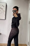 Cheetah Black Leopard Premium Slim Fit Flared Zipper Casual Tracksuit Set - 6