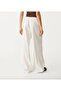 Women's Linen Blended Muslin Fabric Loose Fit Flared Trousers - 2