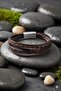 Special 5-Piece Men's Genuine Leather Bracelet with Knitted Detail for Lovers - 2