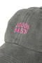 Embroidered Light Grey Hat Y2K Streetwear Hat Cotton Hat with Washed Fabric and Pink Lettering Embroidery - 4