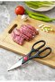 Stainless Steel Multi-Purpose Kitchen Scissors and Stainless Steel Double Dough Cutter and Pizza Cutter - 3