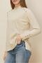 Button-Detail Knitwear Sweater 45879 - 3