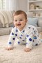 Organic Planet Figured Newborn Baby Boy Jumpsuit with Booties - 3