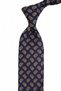 Verzasca Style Navy Blue Shawl Pattern Italian Silk Tie Ik2242 - 3