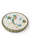 Real Gold Gilded Hummingbird Patterned 26 cm Glass Serving Plate Set (6 Pieces) - 2