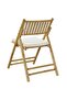 Folding Bistro Chairs 2 pcs with Cushions Bamboo - 6