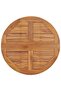 Folding Garden Dining Table Ø90x75 cm Solid Teak Wood - 4