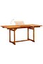 Garden Dining Table (120-170)x80x75 cm Solid Acacia Wood - 2