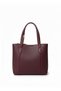 Burgundy Color New Season Original Just Polo Modern Women's Shoulder Handbag 7026 24X20 cm - 3