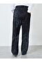 Men Black Acid Wash Joggers with Embroidery - 4
