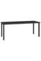 Garden Dining Table Black 180x70x73 cm Poly Rattan