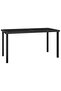 Garden Dining Table Black 140x70x73 cm Poly Rattan