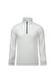 White Regular Fit Half Turtleneck Zipper Sweatshirt