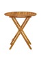 Folding Garden Table 70 cm Solid Acacia Wood - 4