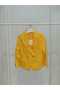 Girl's Stylish Yellow Blazer Jacket with Button Detail - 7
