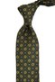 Teglio Style Khaki Shawl Pattern Italian Silk Tie İk2219 - 3