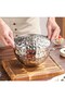 3-Piece Stainless Steel Forged Korean Style Mixing Bowl 20-24-28 cm Silver - 2