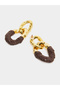 Textured Link Earrings - 2
