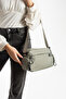 4-Compartment Waterproof Parachute Fabric Shoulder Bag with Side Zipper Detail - 4