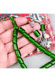Fire Amber Alpaca Tassel Capsule Cut 9X12Mm Prayer Beads - Transparent Green